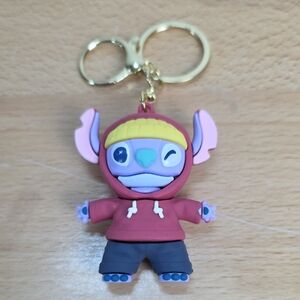Kids Cartoon Character Keychain Plush Toy - Purple & Maroon